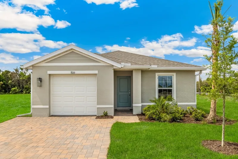 New homes at Asher Park in Lehigh Acres, Florida