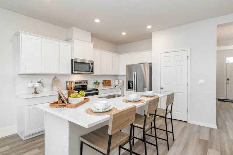 New homes at Central Park Townhomes in Port St. Lucie, Florida