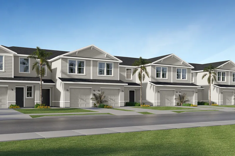 New homes at Cielo Mar Townhomes in North Fort Myers, Florida