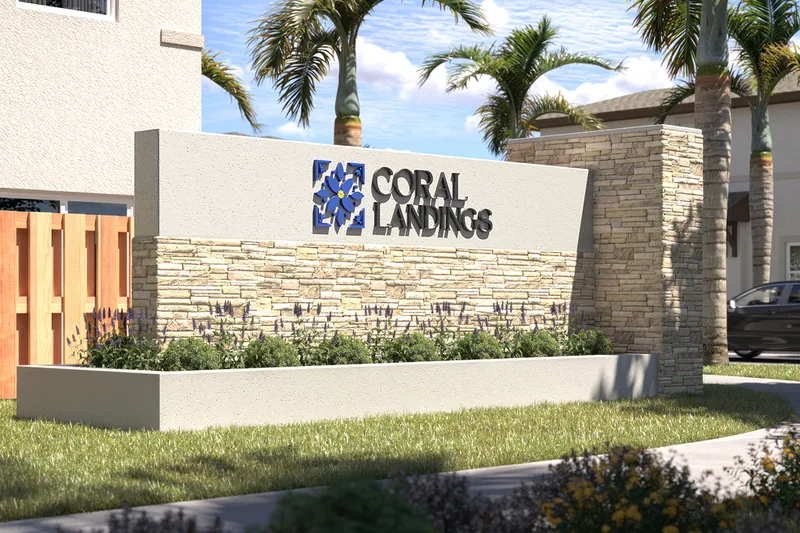 New homes at Coral Landings in Miami, Florida