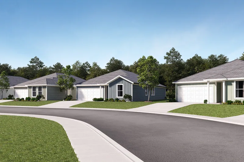 New homes at Cross Creek in Freeport, Florida