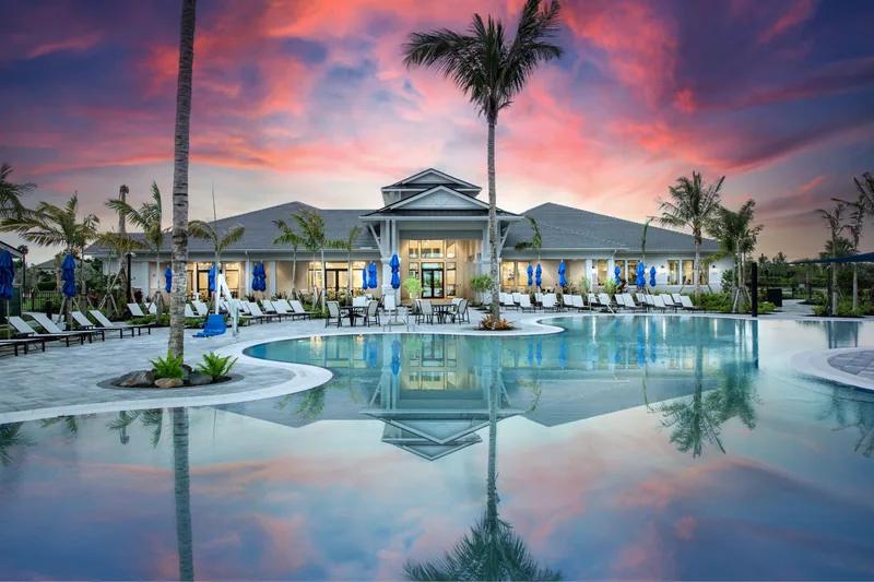 New homes at Del Webb Oak Creek in North Fort Myers, Florida