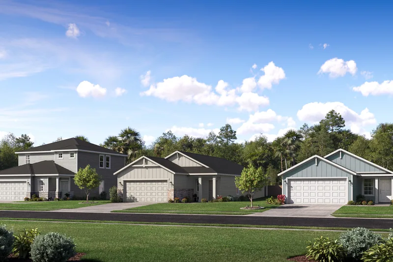 New homes at Diamond Springs 40s in Jacksonville, Florida