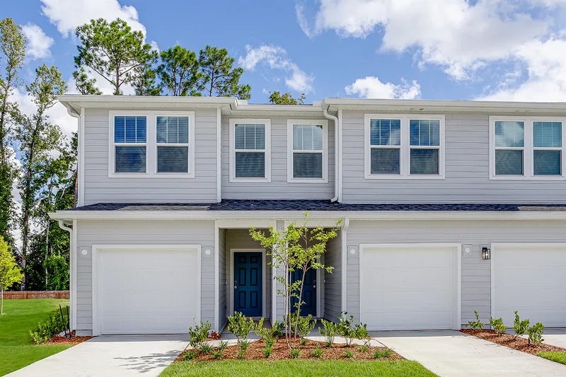 New homes at Emerald Isles Townhomes in Jacksonville, Florida
