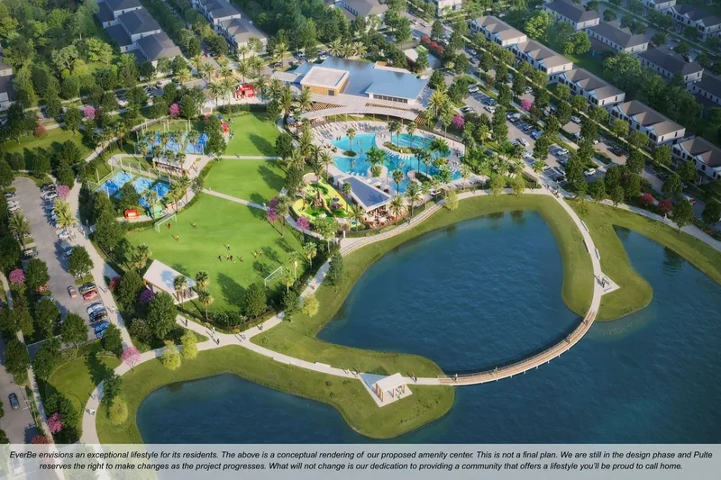New homes at Everbe in Orlando, Florida