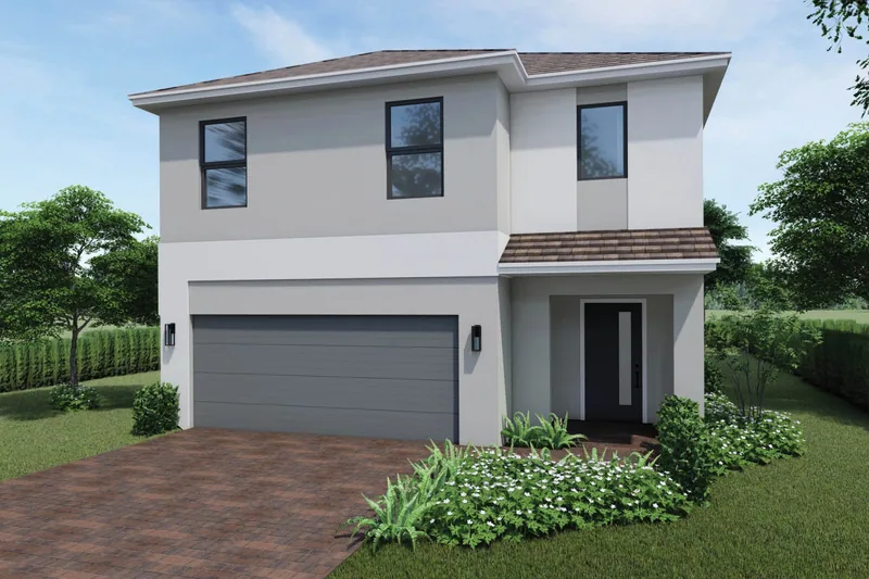 New homes at Hunters Manor in Pompano Beach, Florida