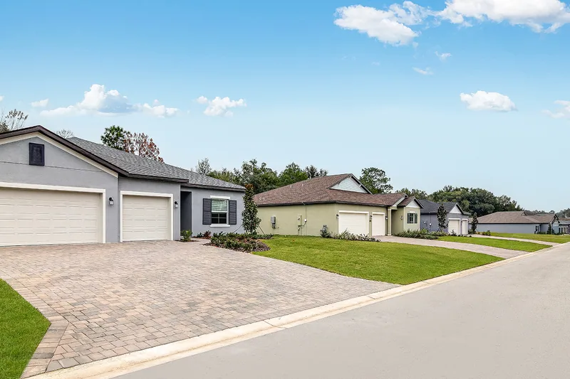 New homes at Juliette Falls in Dunnellon, Florida