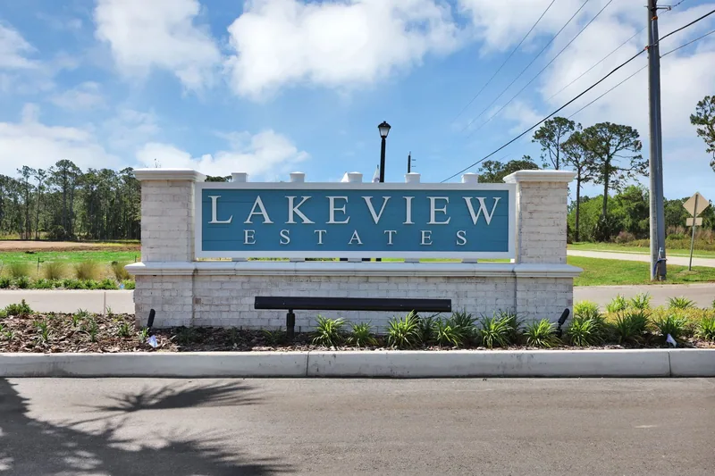 New homes at Lakeview Estates II in Palm Coast, Florida