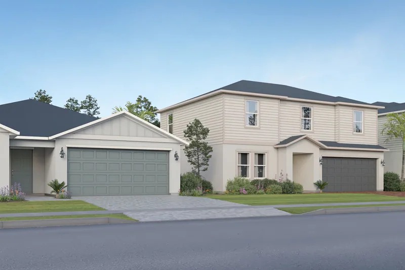 New homes at Meridian At Mayfair · The Oaks Collection in Melbourne, Florida