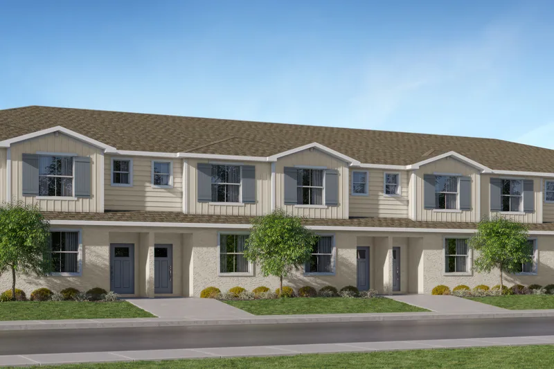 New homes at New Port Corners · The Townes in New Port Richey, Florida