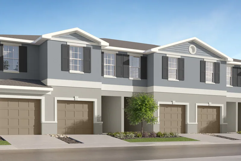 New homes at New Port Corners · The Townhomes in New Port Richey, Florida