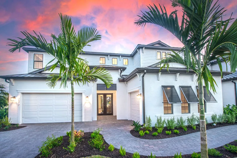 New homes at Opus Stone in Naples, Florida