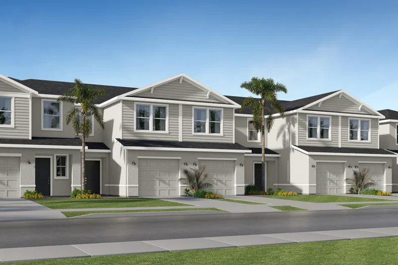 New homes at Palmetta Pines Townhomes in Cape Coral, Florida
