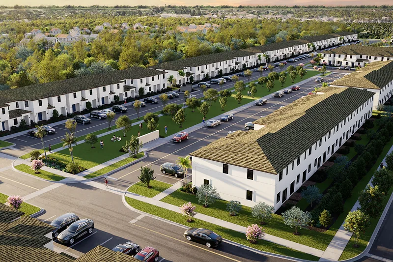 New homes at Pineland Crest in Miami, Florida
