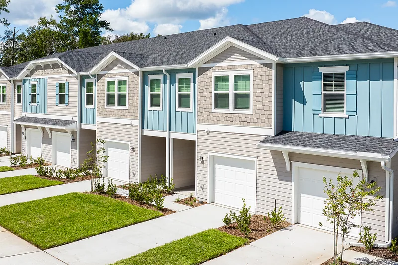 New homes at Silver Falls Townhomes at Silverleaf in St. Augustine, Florida