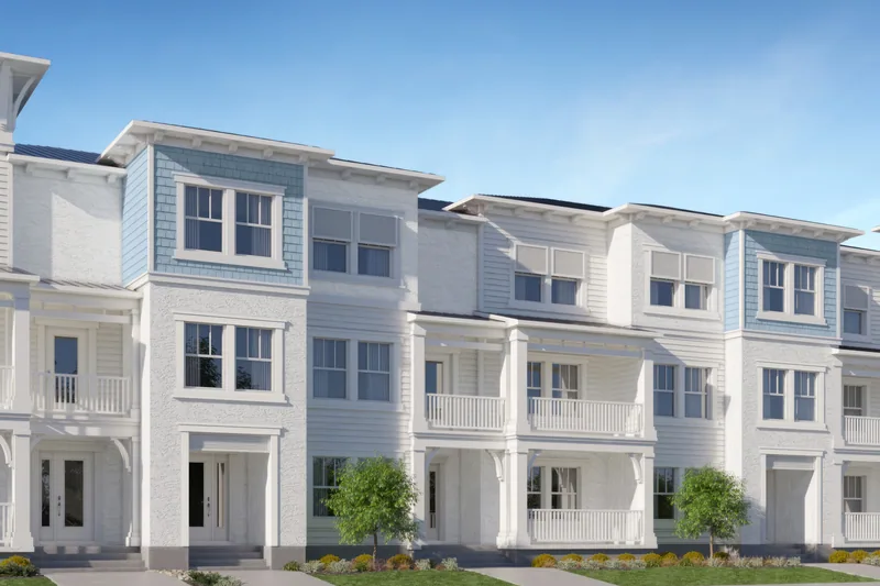 New homes at The Townes at West River in Tampa, Florida