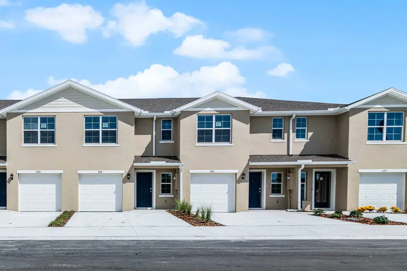 New homes at The Vineyards Townhomes in Holly Hill, Florida