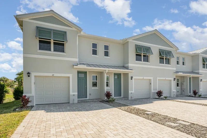 New homes at Tortuga Cay in Satellite Beach, Florida