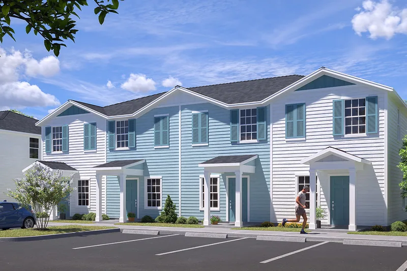 New homes at Townes of Williston in Williston, Florida