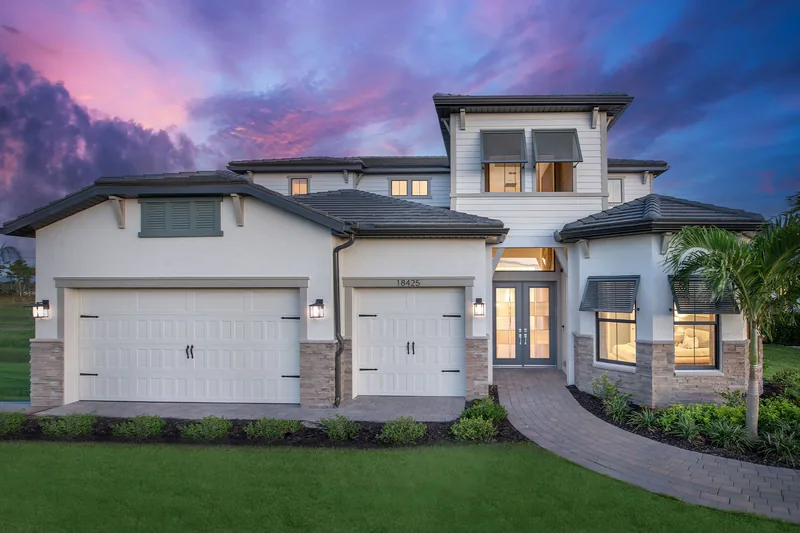 New homes at Verdana Village in Estero, Florida