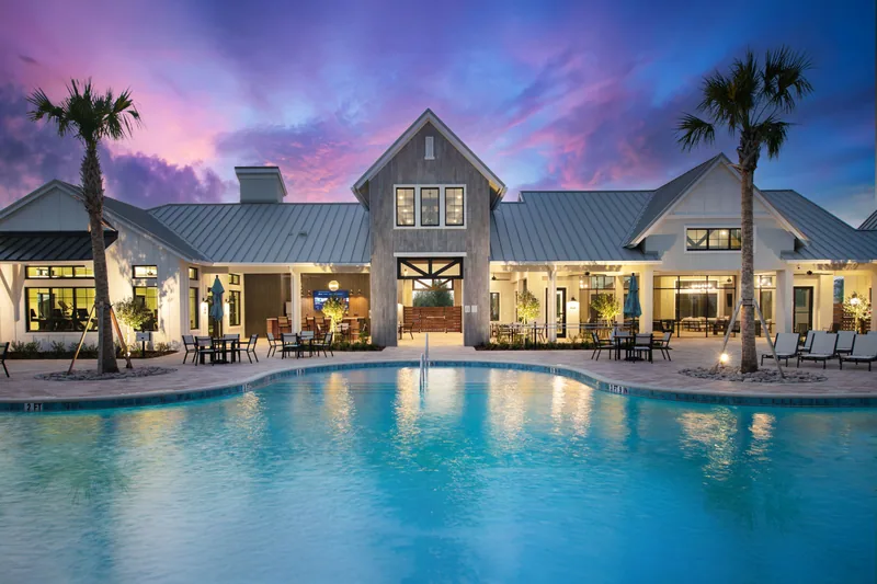 New homes at Vidas Way in Wesley Chapel, Florida