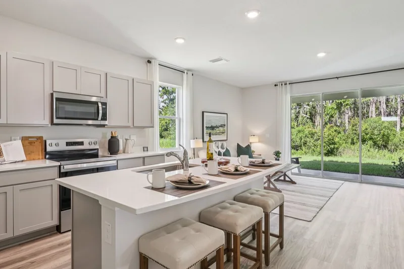 New homes at Woodcreek Townhomes in Wesley Chapel, Florida