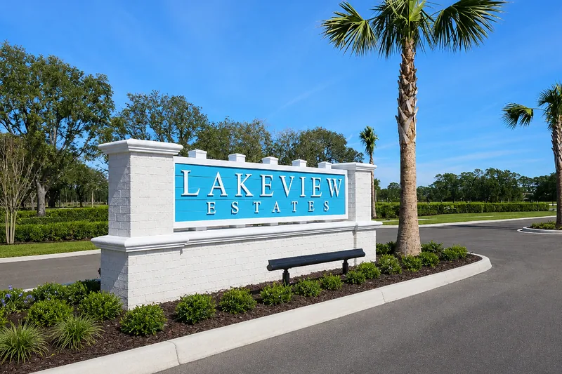 New homes at Lakeview Estates in Palm Coast, Florida